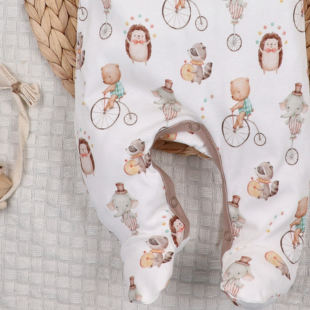 Śpiochy niemowlęce CIRCUS z bawełny organicznej