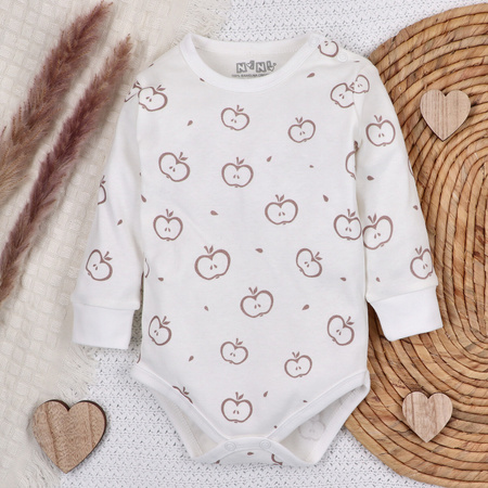 Body niemowlęce Happy Apples  z bawełny organicznej 
