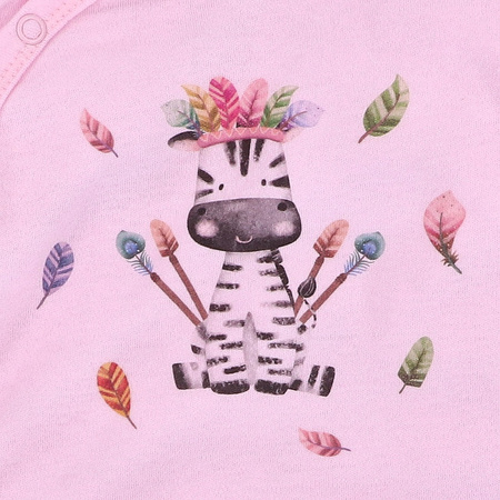 Pajac niemowlęcy HAPPY ANIMALS z bawełny organicznej 