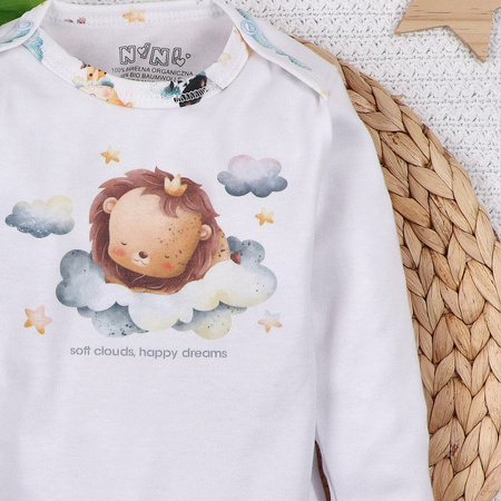 Body niemowlęce LITTLE DREAMERS z bawełny organicznej 