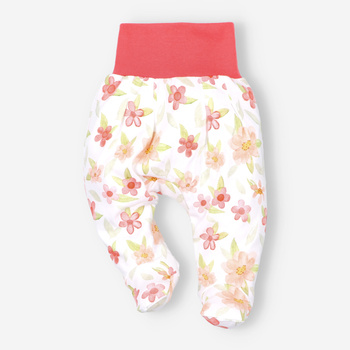 Półśpiochy niemowlęce MAGIC GARDEN z bawełny organicznej dla dziewczynki